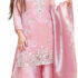 SOJANYA Since 1958 Men’s Premium Silk Multi Colored Embroidered Peach Nehru Jacket