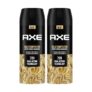 Axe Gold Temptation Long Lasting Deodorant Bodyspray For Men 150 ml, Pack of 2