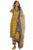 GoSriKi Women’s Cotton Blend Straight Printed Kurta with Pant & Dupatta (Uchiha Mustard-GS_XL_Mustard_X-Large)