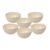 Truly Eco Dinner Set – Bamboo Bowl Set – Non Toxic Reusable Dishwasher Safe Dinnerware Set, Eco-Friendly Biodegradable Crockery Set for Dining – Plain 330ml Bowl/Katori (Set of 6)