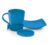 MILTON Coffee and Cookies Melamine Server Set of 3, Blue