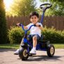 Lifelong Kids Tricycle for Boys & Girls (2-5 Years) | Baby Cycle with Parental Control Handle | Anti-Skid EVA Wheels | Front & Rear Storage Baskets | BIS Certified | 30 kg Load Capacity
