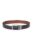 Louis Philippe Men 100% Italian Leather Shiny Nickel Buckle Formal Reversible Belt