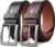 Urban alfami Genuine leather Belt for Men | Pack of 2 | BLACK-BROWN | Size 40