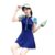 Cockatoo AWM444-Gym wear for Women Workout Set, Activewear Women Sports and Fitness wear, Blue, SizeM-L