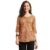 NAINVISH Women’s Cotton Blend Printed Straight Round Neck Top (SD483_T-M_Orange)
