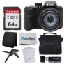 Kodak PIXPRO AZ425 Digital Camera Bundle with 64GB Memory Card + Camera Case (Black) + USB Card Reader + Table Tripod + Accessories (Black)