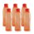 CELLO Texas PET Bottle | Leak proof and Break proof | Perfect for School, College, Work, and Outdoor adventures Water Bottle | 1 Litre, Set of 6 | Orange