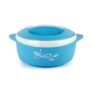 Cello Sapphire Insulated Inner Steel Casserole for Roti, 1250ml, Blue | Hot Box for Kitchen | Hot Pot for Home | Chapati Box | Locks in The Cold & Heat for Long | Serving Bowl with Lid