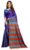 EthnicJunction Women’s Striped Satin Silk Saree With Blouse Piece (EJ2700-3005 Royal Blue_Blue)