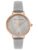 French Connection Leather Spring-Summer 2023 Analog Mop Grey Dial Women’s Watch-Fcn00065D, Band_Rose Gold