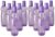 MILTON Pacific 1000 Pet Bottles 12 Pcs Set, PURPLE MY 1000 ml Bottle(Pack of 12, Purple, PET)