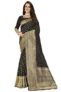 Glory Sarees Women’s Banarasi Silk Saree With Blouse Piece (Glory_Silk101_Black)