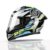 TVS Racing Titan Series Full Face Helmet for Men | Premium Bike Helmets with ABS Shell, UV Paint | Quick Release System | Aerodynamic Design | DOT & ISI Certified (Green/M)