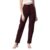 Rare Women Casual Wine Colour Solid Cargos