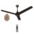 KUHL Fest B1 1200MM Power Saving BLDC Ceiling Fan | 28W | Saves Upto 65% Electricity | BEE 5 Rated & ISI Marked | High Air Flow | Stylish Design | Remote & Regulator Operated | Espresso