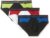 one8 by Virat Kohli Men’s Solid Brief (Pack of 3) (2040_White/Black/Navy_x-Large)