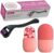 E-COSMOS Derrma Roller & Ice Roller Combo 0.5mm 540 Titanium Alloy Needles, Promotes Beard Growth, Hair Regrowth & Reduces Acne Scars, Ice Face Roller Silicone Facial Cube for Eyes Neck Massage
