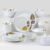 Cello Opalware Dazzle Series Autumn Leaf Dinner Set, 35 Units | Microwave & Dishwasher Safe | Light-Weight & Thermal Resistant | Crockery Set for Dining & Gifting
