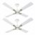 Havells Leganza 4B 1200mm 1 Star Energy Saving Ceiling Fan (Pearl White Silver, Pack of 2)