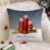STITCHNEST Merry Christmas Printed Poly Cotton Cushion Cover Pack of 1 (12×12 Inches)