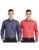 Amazon Brand – Symbol Men’s Cotton Formal Shirt | Casual | Plain | Full Sleeve | Combo Pack of 2 – Regular Fit (Available in Plus Size) (Navy&Mid Red_40)
