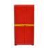 Nilkamal Freedom Big FMM Plastic Cabinet | 3-Year Warranty | 4-Shelf Storage Cupboard with Doors | Multi Organizer | for Home, Wardrobe, and Kitchen | Clothes Rack | Red & Yellow
