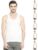 VIP BONUS CLASSIC Men’s 100% Cotton Sleeveless White Vest, 90 Size, Pack of 6