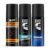 BEARDO Sport Energy Deodorant Spray for Men 150ml, Mariner Captain Jack 120ml & Power Perfume Deo 150ml (Set of 3)