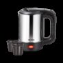 MILTON Euroline Electric Travel Kettle With Handle, 1000 Watt Beverage Maker(0.5 L, Silver)