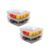 Sulfar Fridge Storage Boxes Fridge Organizer with Removable Drain Plate Tray, Storage Container (Pack of 4)