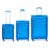 Carlton Wexford- S03 (Blue Saphire) Set of 3 (Cabin+Medium+Large) Trolley Bag, Cm | TSA | 4 Wheels | 3 Years International Warranty | Blue Saphire