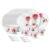 Larah by Borosil Belle Fluted Series Opalware Dinner Set | 33 Pieces for Family of 6 | Microwave & Dishwasher Safe | Bone-Ash Free | Crockery Set for Dining & Gifting | Plates & Bowls | White