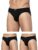 Levi’s Men’s Cotton Style #011 Comfort Regular Fit Solid Brief (Pack of 3) (#011-BRIEF-BLK/BLK/BLK-P3, Black_L)