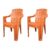 CELLO Hercules Chair Set of 2, Sandalwood | Unbreakable, Durable & Strong |Blended PP Material, Easy to Clean |Plastic Chair for Living Room, Home & Office | 3 Years Warranty – Manufacturing Defects
