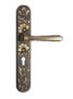 Godrej Mortise Lock | Handle Lock Set for Main & Bedroom Door| Arsa Bel 350 mm Plate Handle | 240 mm Eco Lock Body | 60 mm Eco Pin Cylinder 1CK | Antique Brass| 5 Year Warranty
