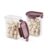 CELLO Modulock Rectangular Kitchen Storage Containers Set of 2, (2 x 1200 ml), Burgundy | Food Grade, BPA Free, Air Tight Clip, Stackable |Multipurpose Plastic Storage Container Sets For Home Kitchen