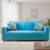 WAKESURE Premium Quality Velvet Fabric 3 Seater  Sofa(Finish Color – Aqua, DIY(Do-It-Yourself))
