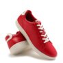 hummel Classic Pinnacle Casual Sneaker for Women Lightweight Breathable with Enhanced Comfort Cushioned Insole and Slip-Resistant Work and Play Casual Shoes- UK 4 Red & Whtie