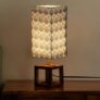 ExclusiveLane ‘Paisley-Carved’ Mango Wooden Table Lamp for Bedroom Living Room Home Decoration & Bedside Lamp Bed Lamps for Side Table Side Lamp for Bed Room (39.5 Cm, Without Bulb, Handcrafted)