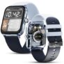 Fire-Boltt Ninja Phantom Smart Watch 1.83” Display, Transparent Clear Body Design, Bluetooth Calling, 120+ Sports Modes, Voice Assistant, AI Outfit Watch Face Smartwatch for Men & Women Stealth Navy
