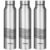 Amazon Brand – Solimo Stainless Steel Bottles (Set of 3) | 970ml Each | 100% Food-Grade | BPA-Free Cap | | Leak & Spill Proof | Ergonomic Grip | For Home & Office Use (Stainless Steel Finish)