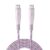 URBN 65W Ultra Fast Charging USB Type-C to Type-C Cable | PD Charger & Data Transfer | Unbreakable Nylon Braided | iPhone, Smartphones, Laptops, MacBooks | 5ft Length – Designer Pink