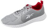 Reebok Mens Ripple Ignite M Pure Grey/White/Vector RED Sneaker – 7 UK (IQ7107)