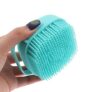 E-COSMOS Multi-Colors Silicone Bath Body Brush Shower Scrubber, Mud & Dirt Remover with Shower Gel Dispenser Soft Massager Kitchen Tool with Non-toxic Brushes (Random Colors)