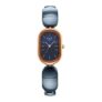Titan Raga Ceramics Quartz Analog Midnight Blue Dial Two Toned Blue Ceramic & Rose Gold Stainless Steel Strap Watch for Women – NS95147KD01
