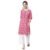 Rangriti Women’s Pink Printed Straight Viscose Kurta (RMMELPP18145_M)