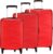 Kamiliant by American Tourister TRIPRISM SPINNER 3PC SET RED Cabin & Check-in Set 4 Wheels – 30 inch
