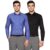 Amazon Brand – Symbol Men’s 100% Cotton Regular Fit Formal Shirt (Pack of 2) Black & Royal 39