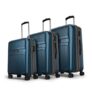 Aristocrat Atlas Set of 3 (Cabin+Medium+Large) Hard Case Trolley Bags, Blue